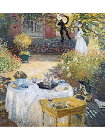 Produit Puzzle en Bois Découpé à la Main - Claude Monet - Le Déjeuner Image