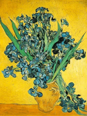 Produit Puzzle en Bois Découpé à la Main - Van Gogh - Vase D'Iris Image