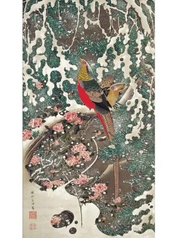 Produit Puzzle en Bois Découpé à la Main - Ito Jakuchu Image