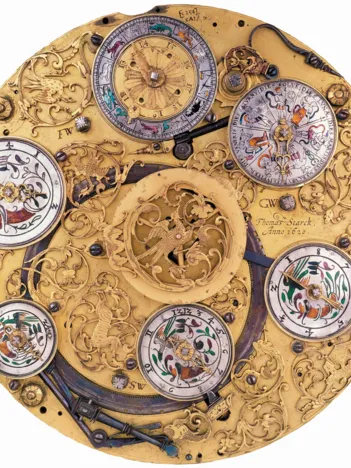 Produit Puzzle en Bois Découpé à la Main - Horloge Astronomique Image