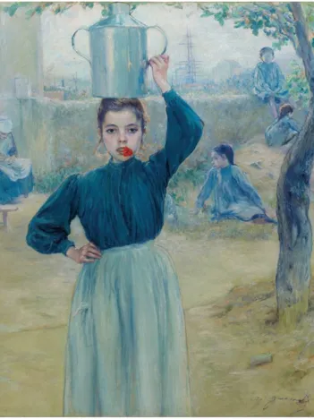 Produit Puzzle en Bois Découpé à la Main - Adolfo Guiard - Villageoise À Oeillet Rouge Image