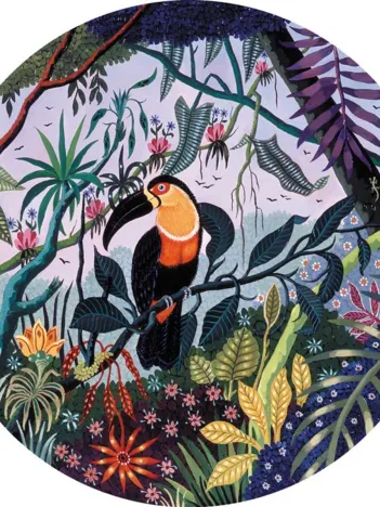 Produit Puzzle en Bois Découpé à la Main - Toucan Ariel Image