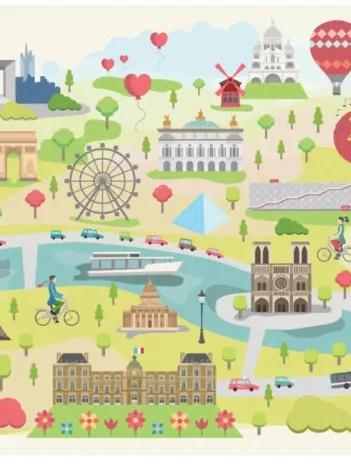 Produit Puzzle en Bois Découpé à la Main - Magda : Paris Illustré Image