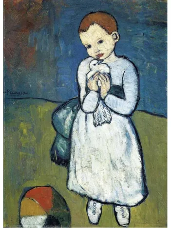 Produit Puzzle en Bois Découpé à la Main - Pablo Picasso - L'Enfant À La Colombe Image