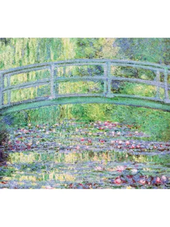 Produit Puzzle en Bois Découpé à la Main - Claude Monet - Le Pont Japonais Image