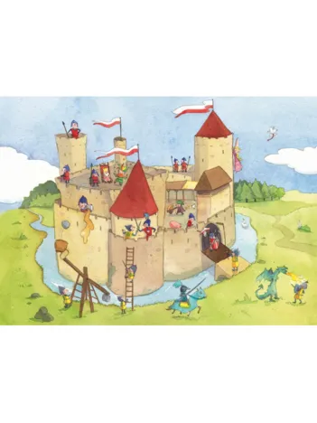 Produit Puzzle en Bois Découpé à la Main - Emilie Vanvolsem : Le Château Fort Image