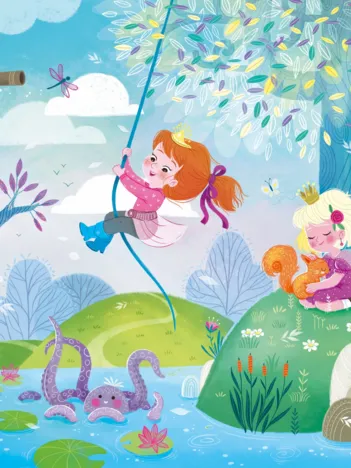 Produit Puzzle en Bois Découpé à la Main - Princesses Modernes Image