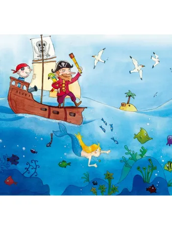 Produit Puzzle en Bois Découpé à la Main - Vanvolsem : Les Pirates Image