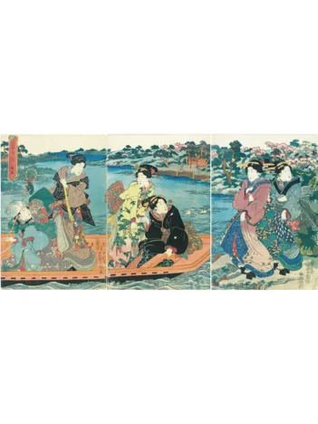 Produit Puzzle en Bois Découpé à la Main - Utagawa Kunisada Image