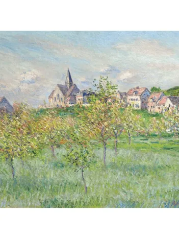 Produit Puzzle en Bois Découpé à la Main - Claude Monet - Printemps À Giverny Image