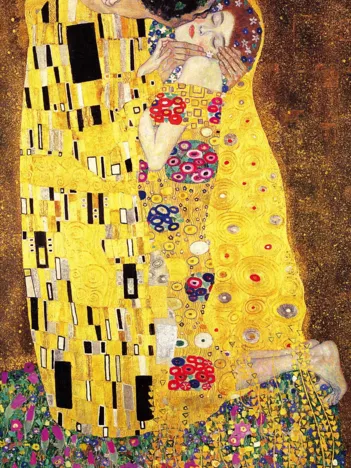 Produit Puzzle en Bois Découpé à la Main - Klimt : Le Baiser Image