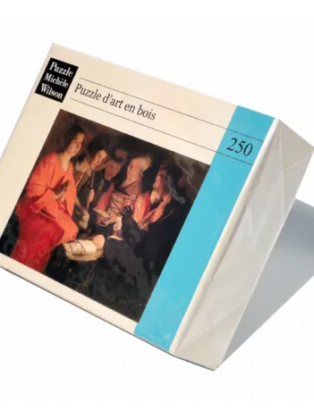 Produit Puzzle en Bois Découpé à la Main - Georges De La Tour : L'Adoration Des Bergers Image