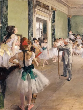 Produit Puzzle en Bois Découpé à la Main - Degas : La Classe De Danse Image
