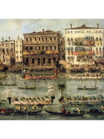 Produit Puzzle en Bois Découpé à la Main - Guardi : Régates Sur La Canal Image