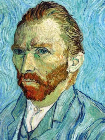 Produit Puzzle en Bois Découpé à la Main - Vincent Van Gogh - Portrait Image