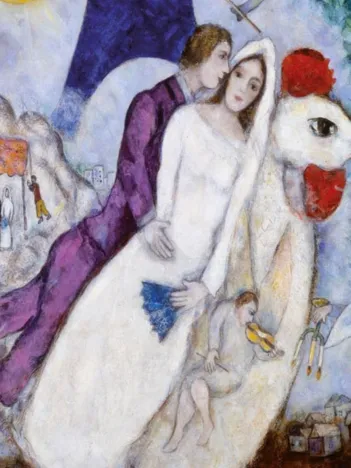 Produit Puzzle en Bois Découpé à la Main - Marc Chagall Image