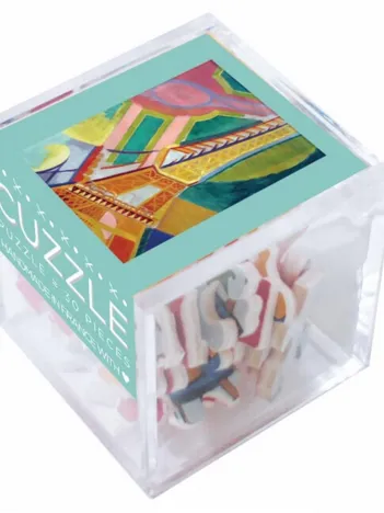 Produit Puzzle en Bois Découpé à la Main - Robert Delaunay: La Tour Eiffel Image