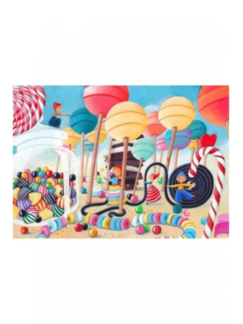 Produit Puzzle en Bois Découpé à la Main - Marie Cardouat : Le Pays Des Bonbons Image