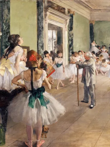 Produit Puzzle en Bois Découpé à la Main - Degas : La Classe De Danse Image