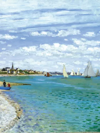 Produit Puzzle en Bois Découpé à la Main - Regate À Sainte-Adresse Image