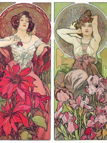 Produit Puzzle en Bois Découpé à la Main - Les Pierres Précieuses - Mucha Image