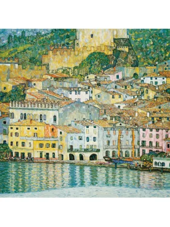 Produit Puzzle en Bois Découpé à la Main - Klimt Gustav : Le Lac De Garde Image