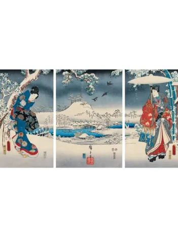 Produit Puzzle en Bois Découpé à la Main - Conte De Genji Image