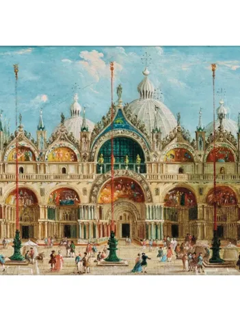 Produit Puzzle en Bois Découpé à la Main - La Basilique St Marc Image