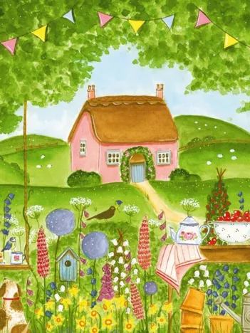 Produit Puzzle en Bois Découpé à la Main - Le Cottage Bouton De Rose Image