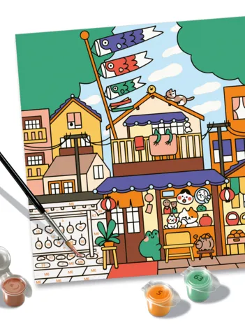Produit Peinture au Numéro - CréArt - Kawaii Street - Niniwanted Image