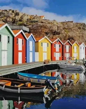 Produit Pièces XXL - Feel Well & Puzzle - Maisons Colorées En Suède Image