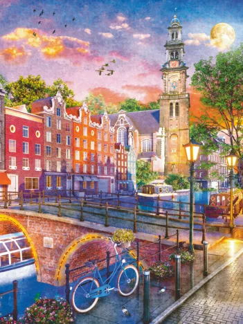 Produit Coucher de Soleil sur Amsterdam Image