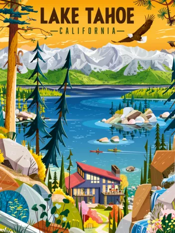 Produit Lac Tahoe, Californie Image