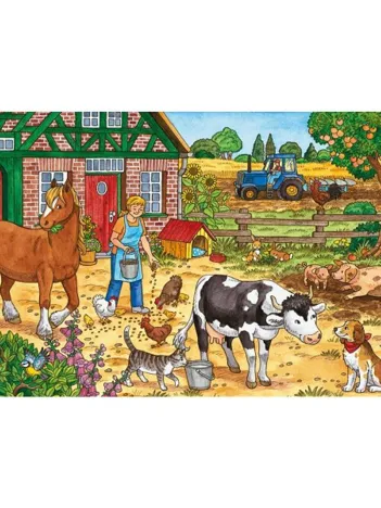 Produit Puzzle cadre - 15 pièces : La vie à la ferme Image