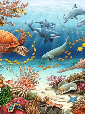 Produit Pièces XXL - WWW - Animaux Marins au Récif Corallien Image