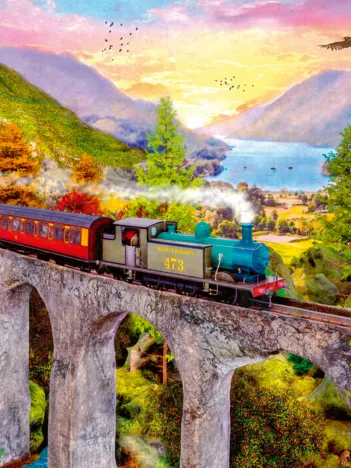 Produit Voyage en Train en Automne Image