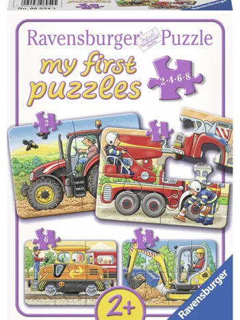 Produit 4 Puzzles - Au Travail Image