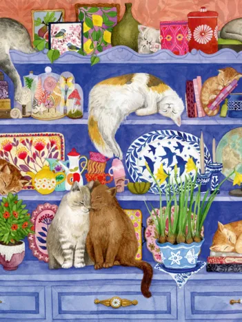 Produit Bien Être & Puzzle - Chats Sur L'Étagère Image