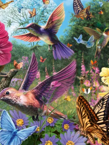Produit Bien Être & Puzzle - Colibris Et Papillons Image