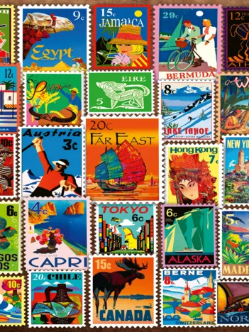 Produit Bien Être & Puzzle - Timbres Du Monde Entier Image