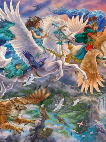 Produit Sur Pégase à Travers les Airs Image