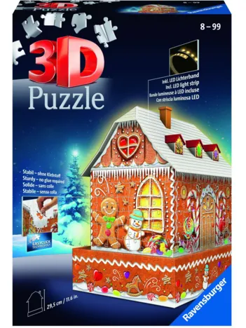 Produit Puzzle 3D avec LED - Maison en Pain d'Epices Image