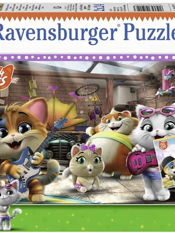 Produit 2 Puzzles - 44 Cats Image