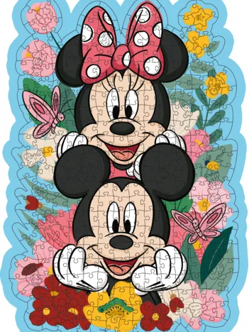 Produit Puzzle en Bois - Mickey & Minnie Image
