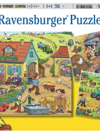 Produit 3 Puzzles - La Ferme et ses Habitants Image