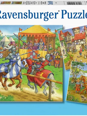 Produit 3 Puzzles - Moyen-Age Image