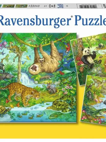 Produit 3 Puzzles - Jungle Animals Image