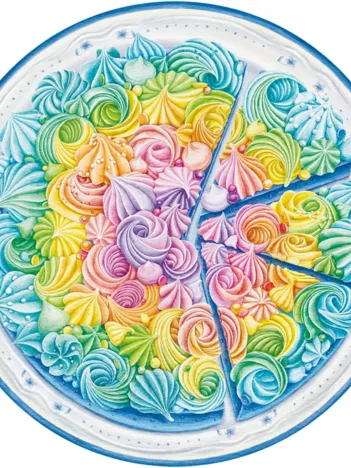 Produit Circle of Colors - Rainbow Cake Image