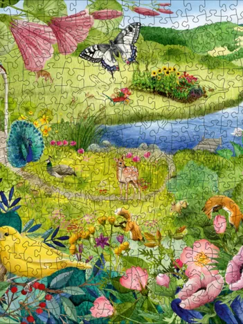 Produit Puzzle en Bois - Jardin Image