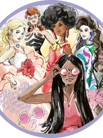 Produit Puzzle Rond - L'Icône Du Style depuis 1959 - Barbie Image